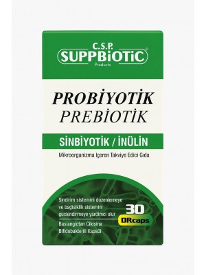 SUPPBİOTİC PROBİYOTİK PREBİYOTİK 30 KAPSÜL